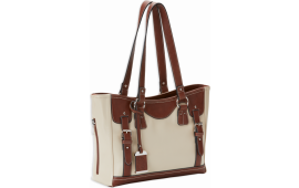 Bulldog BDP052 Tote Purse w/Holster Sand w/Stone Trim Leather Small Autos, Revolvers Right Hand