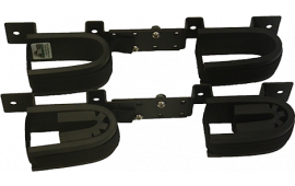 Rugged Gear 10065 Screw Mount Double Hook Black Steel