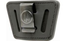 1791 Gunleather UIWSBLA UIW  IWB/OWB Black Leather Belt Clip Fits Most Small-Mid Frame Autos Ambidextrous