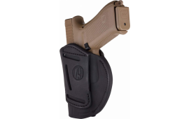 1791 Gunleather 4WH5SBLR 4-Way  IWB/OWB 05 Stealth Black Leather Belt Clip Fits S&W M&P/Springfield XD/Glock 17/HK VP9