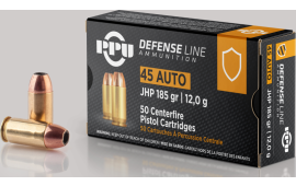 PPU PPD45 45 ACP 185 Jacketed Hollow Point - 50rd Box