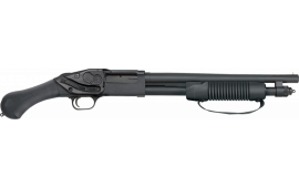 Mossberg 50637 590 Shockwave 20 Gauge 3" 14.38" 5+1 Blued Black Fixed Raptor Birdshead Grip Crimson Trace Laser Saddle