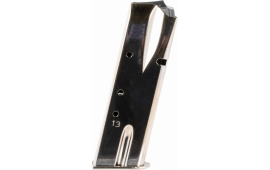 Mec-Gar MGBRHP13N OEM  Nickel Detachable 13rd 9mm Luger for Browning Hi-Power, Springfield SA-35