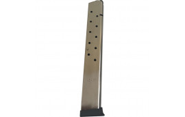 1911 .45 ACP 15 Round Magazine - Stainless - Fits Virtually All 1911 Model, .45 Caliber, Single Stack Mag Handguns