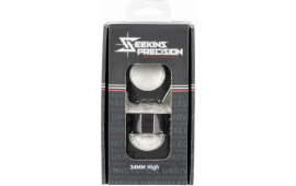 Seekins Precision 0010630006 Scope Ring Set  For Rifle Picatinny Rail High 34mm Tube Matte Black Anodized Aluminum