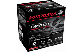 Winchester Ammo SSH10BBB Drylock Super Steel High Velocity 10GA 3.5" 1 3/8oz BBB Shot - 25sh Box