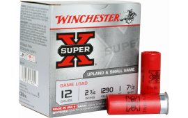 Winchester Ammo XU127 Super-X Game Load 12GA 2.75" 1oz #7.5 Shot - 25sh Box