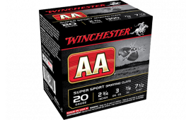 Winchester Ammo AASC207 AA Super Sport 20GA 2.75" 7/8oz #7.5 Shot - 25sh Box