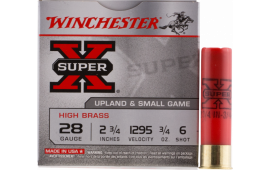 Winchester Ammo X286 Super-X High Brass 28GA 2.75" 3/4oz #6 Shot - 25sh Box