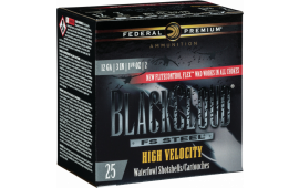 Federal PWBXH1432 Black Cloud F S Steel High Velocity 12GA 3" 1 1/8oz #2 Shot - 25sh Box