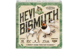 HEVI-Shot HS15504 Hevi-Bismuth Waterfowl 10 Gauge 3.5" 1 3/4 oz 4 Shot - 25sh Box