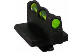 HiViz GPLW01 LiteWave Front Sight Interchangeable Green, Red, White Fiber Optic LitePipe Black Frame for Ruger GP100
