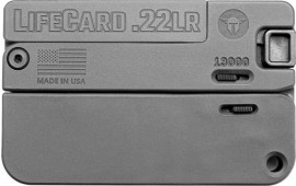 Trailblazer Firearms LC1PSG Lifecard .22LR Single Shot Poly Sniper Grey