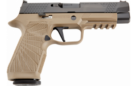 Wilson Combat SIGWCP320F9TATC P320  9mm Luger 4.70" 17+1 Tan Black DLC Steel Tan Polymer Grip Action Tune with Curved Trigger