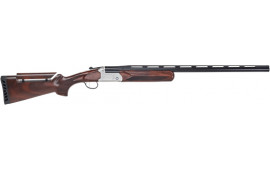 Stevens 23222 555 Trap 12 Gauge 30" 1rd 3" Silver Semi-Gloss Turkish Walnut Fixed Adjustable Comb Stock Right Hand (Full Size)