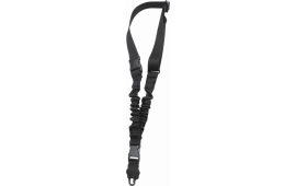 Tacshield T6010BK Shock Sling made of Black Webbing with Double QRB & Single-Point Design for Rifle/Shotgun