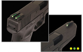 TruGlo TG131MPTY Brite-Site TFO S&W M&P Tritium/Fiber Optic Green Front Yellow Rear Black