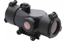 TruGlo TG-TG8230B Triton  Black Anodized 1x 30mm 5 MOA Illuminated Tri-Color Dot Reticle Clamshell Packaging