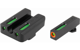 TruGlo TG13GL2PC TFX PRO All Fits Glock Tritium/Paint Green w/Orange Outline Front Green Rear Black