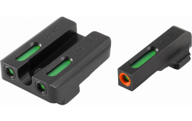 TruGlo TG13SG2PC TFX Pro Day/Night Sights Pistol Tritium/Fiber Optic Green w/Orange Outline #6 Front Green #8 Rear Black