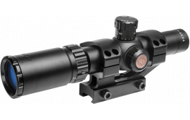 TruGlo TG8514BT TruBrite 1-4x 24mm Obj Wide FOV 30mm Tube Dia Black Fine Crosshair
