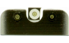 TruGlo TG231H1W Tritium Pro Night Sights HK P30 Steel Green Tritium w/White Outline Steel Green Tritium Black