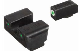 TruGlo TG13WA3A TFX Day/Night Sights Walther CCP Steel Green Tritium/Fiber Optic w/White Outline Steel Green Tritium and Fiber Optic Black