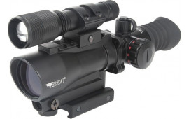 BSA TW30RDLL Red Dot w/Laser and Flashlight 1x30mm 5 MOA Illuminated Red Dot Reticle Red Laser Features Tactical Flashlight