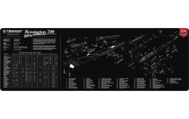 TekMat TEKR36REM700 Remington 700 Cleaning Mat Black/White Rubber 36" Long Remington 700 Parts Diagram