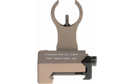 Troy Ind Ssigfbsfhft Battle Sight Front Folding HK AR-15/M4/M16 Aluminum FDE