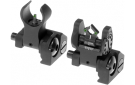 Troy SSIGMCMSTBT01 Battle Sight Micro Set DOA Tritium Rear/M4 Front AR-15 Aluminum Black
