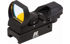 NCStar D4B Red Four Reticle Reflex 1x 33mm Obj Unlimited Eye Relief 3 MOA Black Hard Coat Anodized