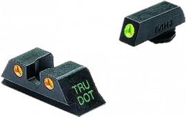 Meprolight 10222O Tru-Dot Night Sights For Glock 20/21/29/30/36/41 Tritium Green Tritium Orange Black