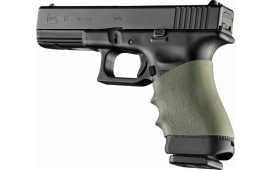 Hogue 17001 HandAll Full Size Grip Sleeve Slip-On Grip Full Size Textured Rubber OD Green