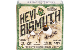 HEVI-Shot HS16704 Hevi-Bismuth Waterfowl 16 Gauge 2.75" 1 1/8 oz 4 Shot - 25sh Box