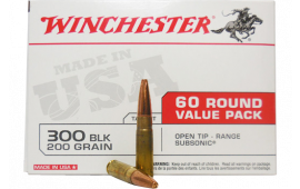 Winchester Ammo USA300BXVP USA 300 Blackout 200 gr Open Tip (Value Pack) - 60rd Box