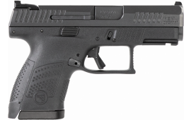 CZ P-10S, Semi-Auto, Striker Fired, Sub-Compact, 9mm, 3.5" Barrel, Poly Frame, Black Nitride Finish, Ambi Safety, Fixed Sights, 12 Plus 1- 2 Mags
