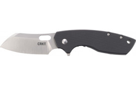 CRKT 5315G Pilar  2.67" Folding Plain Satin 8Cr14MoV SS Blade/Black G10/SS Handle Includes Pocket Clip