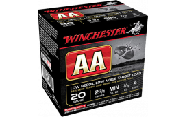 Winchester Ammo AA20FL8 AA Target Loads 20GA 2.75" 7/8oz #8 Shot - 250sh Case