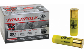 Winchester Ammo X20RSM5VP Super-X 20GA 2.75" 3/4oz Slug Shot - 15sh Box