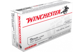 Winchester Ammo USA9MM1 Best Value 9mm Luger 147 GR Full Metal Jacket - 50rd Box
