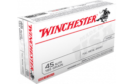 Winchester Ammo USA45A Best Value 45 ACP 185 GR Full Metal Jacket - 50rd Box
