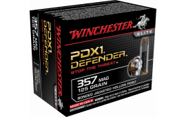 Winchester Ammo S357MPDB Supreme Elite 357 Magnum 125 GR Bonded Jacket Hollow Point - 20rd Box