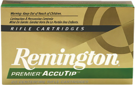 Remington Ammunition PRA2250RB Premier 22-250 Rem AccuTip 50 GR - 20rd Box
