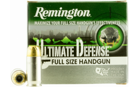 Remington Ammunition HD45APA Ultimate Defense Full Size Handgun 45 ACP 185 GR Brass Jacket Hollow Point - 20rd Box