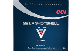 CCI 0039 Low Noise/Training/Specialty 22 Long Rifle #12 Shot 31 GR - 20rd Box