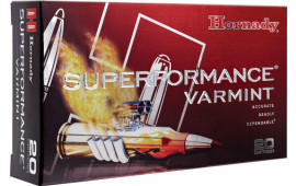 Hornady 83366 Superformance Varmint 22-250 Remington 50 GR V-Max - 20rd Box