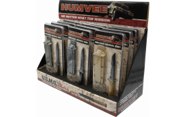 Humvee Adventure Gear HMV-DB-USMC Humvee Combat Knife Display 3.5" USMC Combat Knife Display