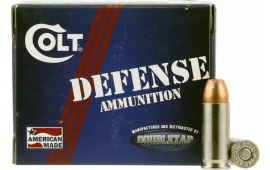 Colt Ammo 38SU124CT Defense 38 Super 124 GR Jacketed Hollow Point - 20rd Box