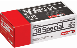 Aguila 1E382521 Target & Range 38 Special 130 gr Full Metal Jacket (FMJ) - 50rd Box